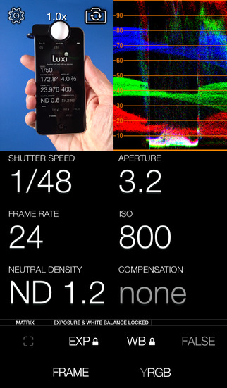 Adam Wilt's CineMeter II for iPhone